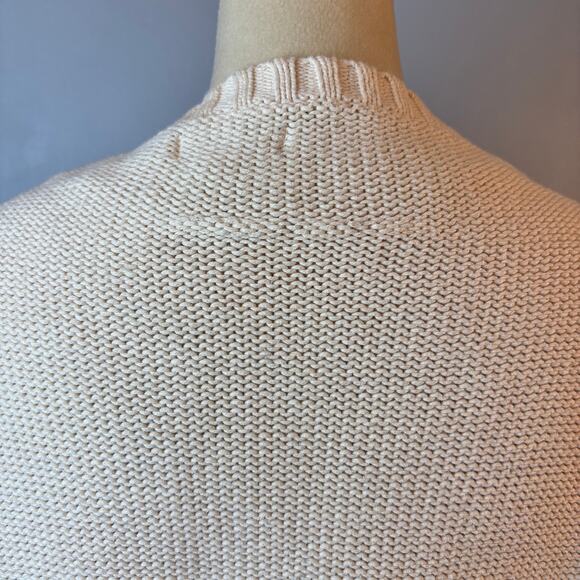 American Eagle Vintage Pastel Chunky Knit Striped Sweater Scoopneck Large - Picture 8 of 8